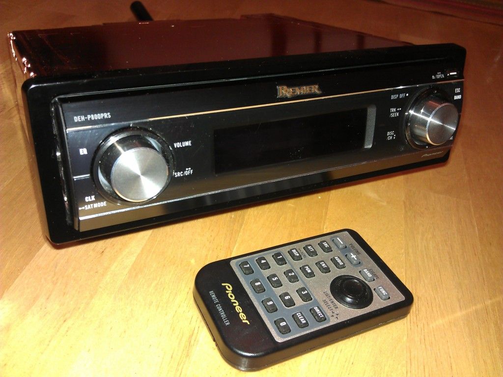PIONEER PREMIER DEHP800PRS CD DECK (the stealthy black face